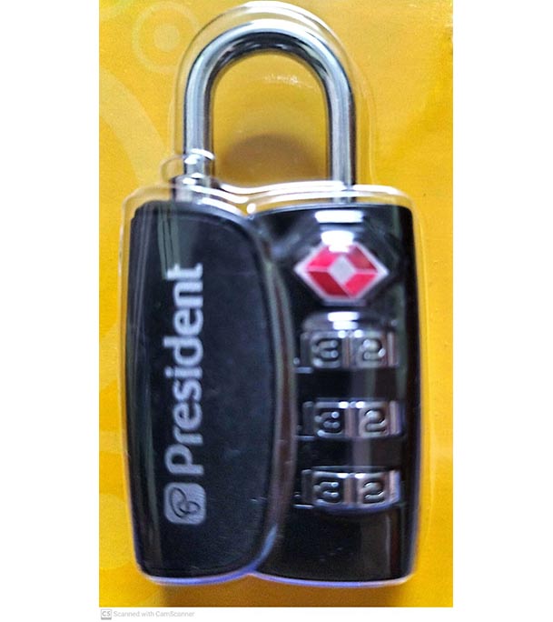 Buy President 4 Digit TSA Lock Mini Luggage Suitcase Security Padlock Password TSA Lock Online