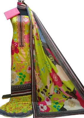 Picture of Unstiched Malhar Digital Printed Cotton 3 Piece