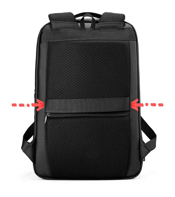 Buy MR9111X Black Backpack. USB charging port, padded strap. For 15.6" laptop and tablet 