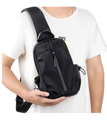 Crossbody Single Shoulder Black Bag by Fashion