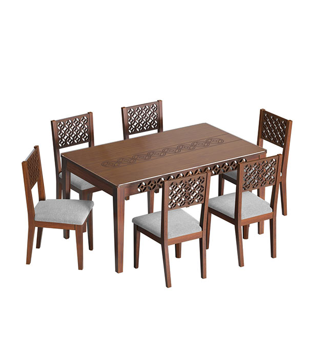 Buy Regal DINING TABLE- PANAM Wooden Dining Table I TDH-344-3-1-20 Online at Best Price