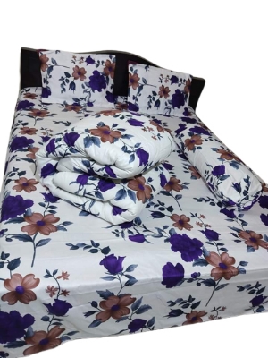 Picture of 5 in 1 Premium Quality Twill  Fabric Comforter Set 