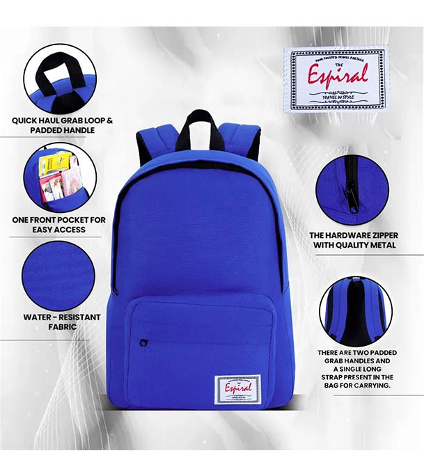 Buy Easy to Carry Black Mini Backpack by Espiral Online 