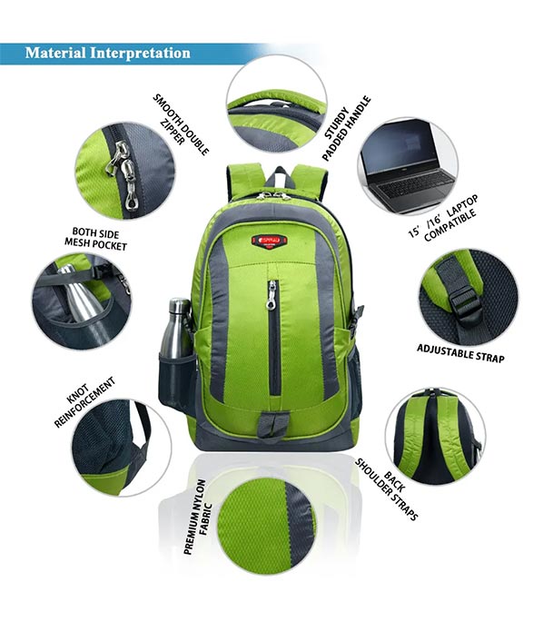 Traveling & Hiking Navy Blue Backpack by Espiral