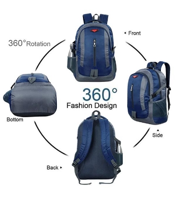Traveling & Hiking Navy Blue Backpack by Espiral