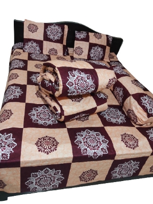 Picture of 5 in 1 Premium Quality Twill Fabric Comforter Set 