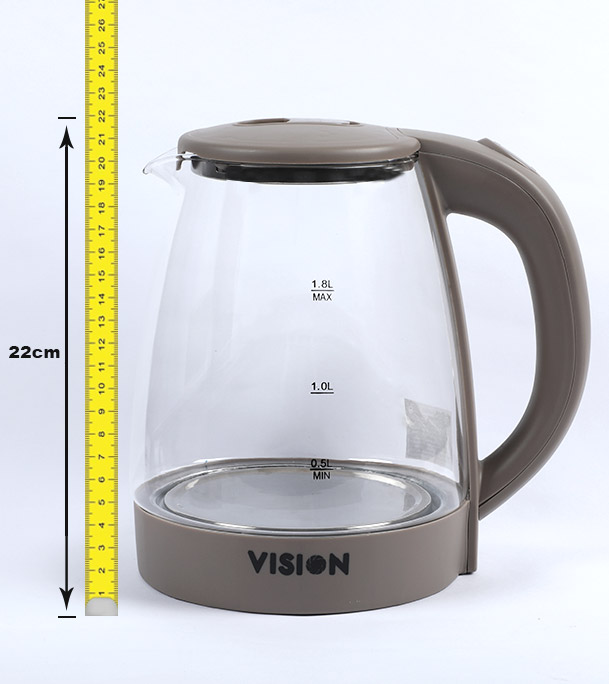 Buy Vision Electric Kettle 1.8 Liter VIS-EK-018 (Glass) at Best Price in Bangladesh	