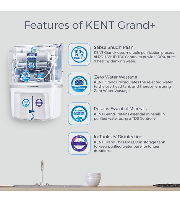 Buy KENT Grand Plus RO Water Purifier 20 Liter White at Best Price In Bangladesh