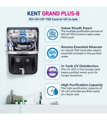 Buy KENT Grand Plus 20 Liter RO + UV + UF + TDS Water Purifiers Black at Best Price In Bangladesh