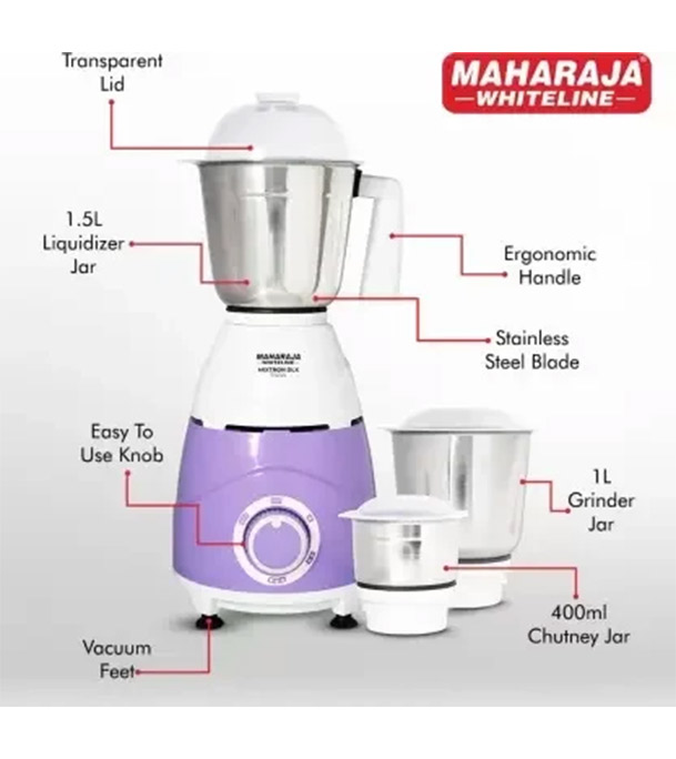 Buy Maharaja 750w Mixer Grinder Mixtron DLX/MAX-246 Online at Best Price