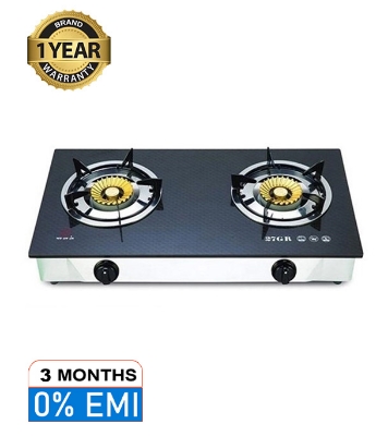 Picture of RFL Double Glass Auto Gas Stove - 27 GR (Line Gas)