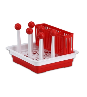 Buy Lovely Multi Purpose Glass Stand - Red Online at Best Price