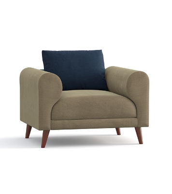 Regal WOODEN SINGLE SOFA- TOKYO SSC-368-3-1-20 (Fabric- 2161+2166)