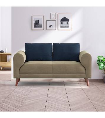 Regal WOODEN DOUBLE SOFA- TOKYO SDC-368-3-1-20 (Fabric-2161+2166)