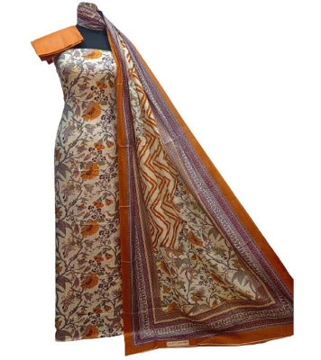 Picture of Exclusive Unstiched Cotton Printed 3 Piece