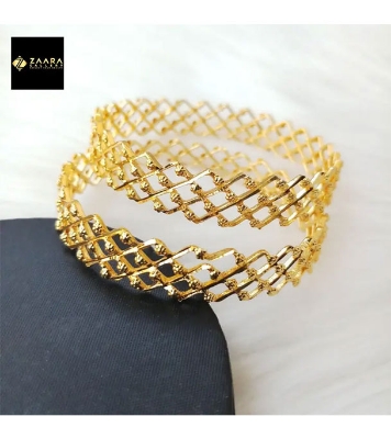 1 Pairs City Gold /Gold Plated Bangles For Women (Imported From India ) at Best Price In Bangladesh