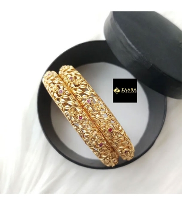 Picture of Jaypuri Copper/ Brass Bangles - 2 Pieces- Bangles for Women - Bangles
