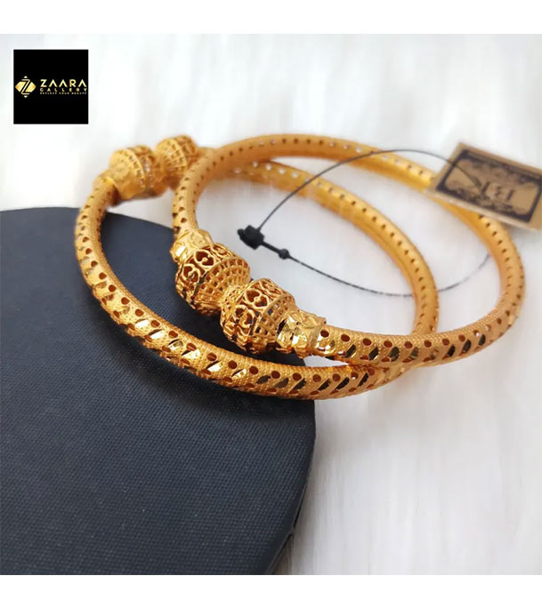 Picture of City Gold/ Gold Plated Metal Bala Bangles (Imported) For Women - 2 Pieces 