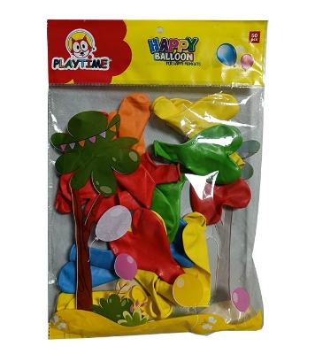 Picture of Playtime Happy Balloon-Heart -10"-50 pcs          