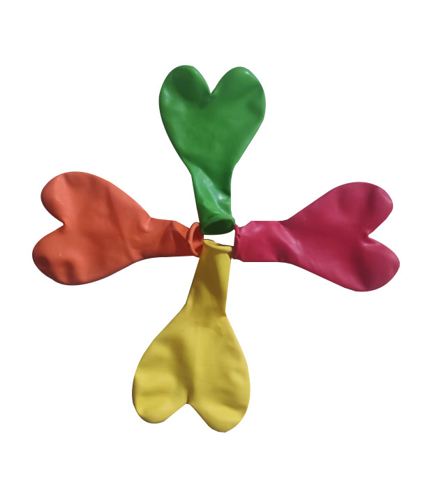 Picture of Playtime Happy Balloon-Heart -10"-50 pcs          