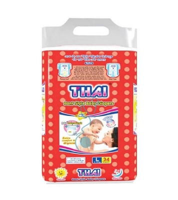 Picture of Thai Pant Diaper L (9-16Kg) 34pcs