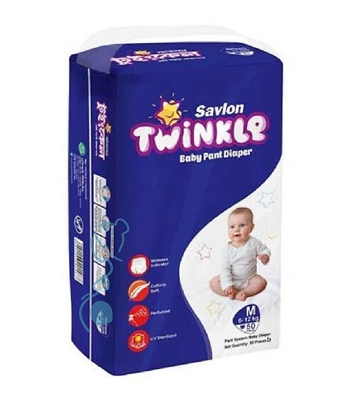 Picture of Savlon Twinkle Pant Diaper M (6-12Kg) 40 pcs