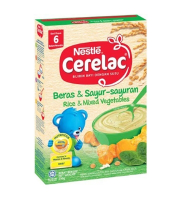 Picture of Nestle Cerelac Rice & Mixed Vegetables From 6 Months 250g