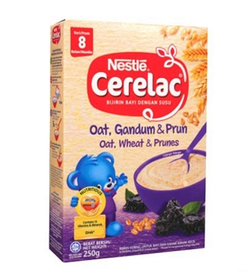 Picture of Nestle Cerelac Oat Wheat And Prunes From 8 Months 250gm