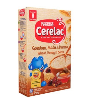 Picture of Nestle Cerelac Wheat Honey & Dates From 8 Months 250g