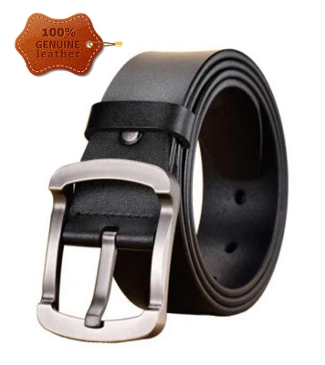 Picture of 2 Pcs Round Style Genuine Leather Belt Combo with Free Punch Machine