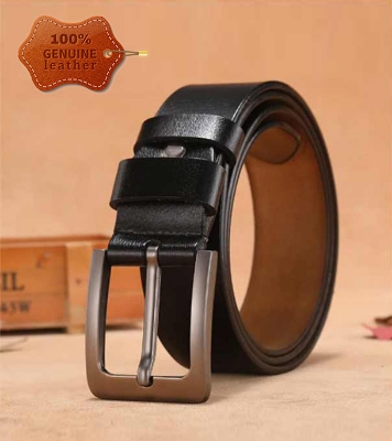 Buy 2 Pcs Square Style Genuine Leather Belt Combo with Free Punch Machine t at Best Price In Bangladesh