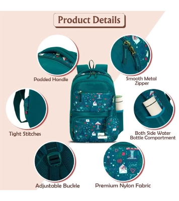 Espiral CLINTON Herschel Kids Heritage Backpack for Teenager School Bag Baby Cartoon Backpack Boys Girls Stitch Laptop Travel Bags (17") 