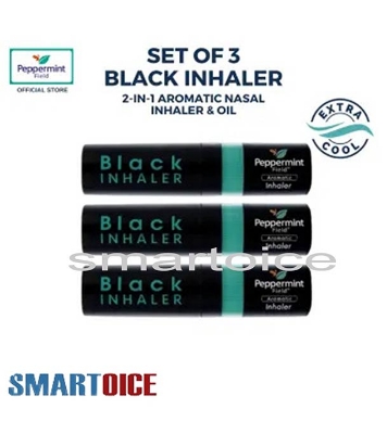 Peppermint Field Black Inhaler (2in1) - Bundle of 3 Pcs 2cc