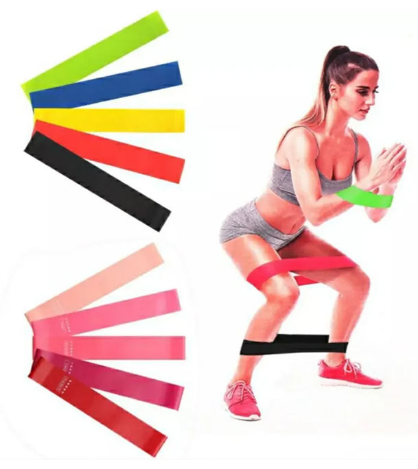 5Pieces Resistance Bands Skin Friendly Resistance