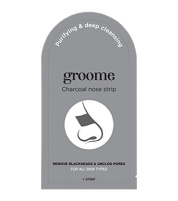 Groome Charcoal Purifying &Deep Cleansing Nose Strips (Monthly Pack)6 Pcs