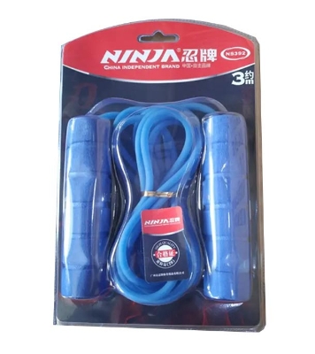 Blue Jump Rope Free with Ball Bearings Rapid Speed Jump Rope Cable Perfect