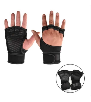 Picture of Workout Gloves with Wrist Support for Gym Workouts, Pull Ups Gym & Fitness Gloves