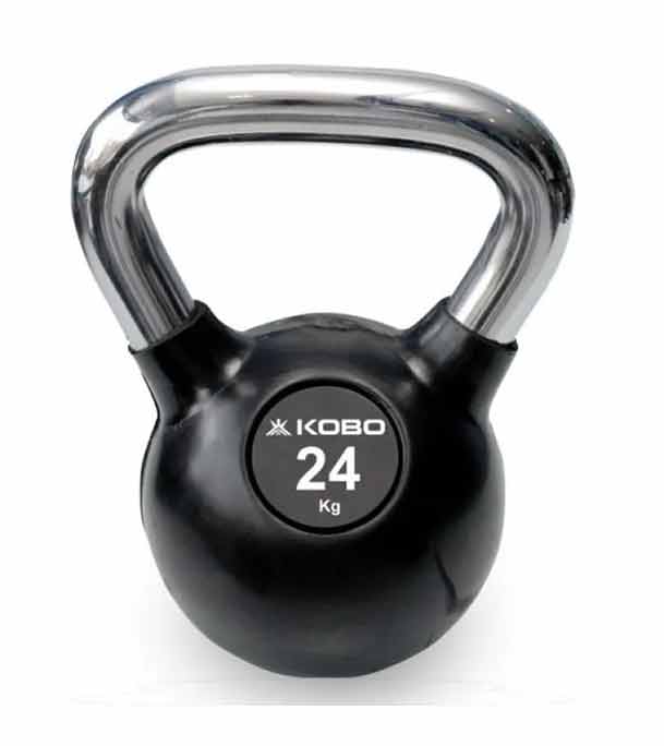 Kettlebell Dumbbell 24KG-1 Pcs Black & Silver