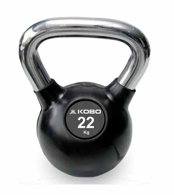 Kettlebell Dumbbell 22 KG-1 Pcs Black & Silver