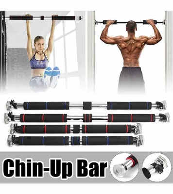 Door Pull Up Bar - Chin Up Bar, Push Up Bar, Abdominal Training Door Bar, Adjustable Length, 200kg Capacity