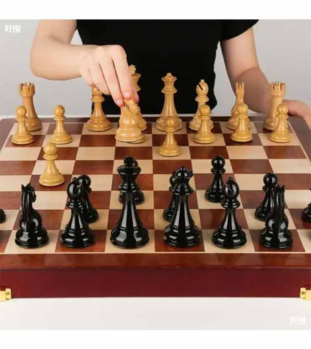 Chess Board - Magnetic & Folding-3810-A - Fitness Mart Deluxe Set for Easy Storage and Transport - Convenient to Use and Effortless to Maintain