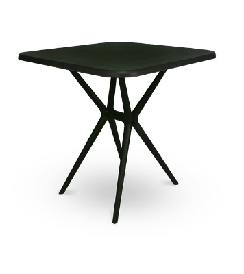 Buy Restaurant Table Square 4 Seated P/L Black Online at Best Price
