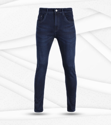Picture of Winner Style Men's Stylish Deep Navy Blue Denim Pant