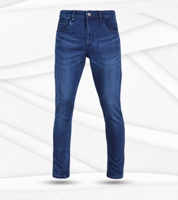 Picture of Winner Style Men's Stylish Deep Navy Blue Denim Pant