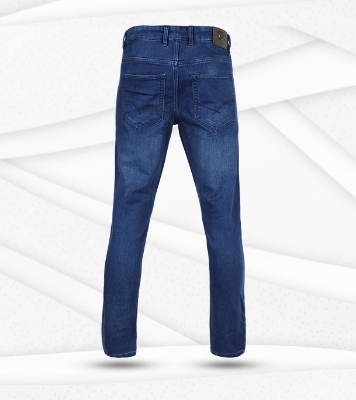 Picture of Winner Style Men's Stylish Deep Navy Blue Denim Pant