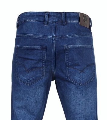 Picture of Winner Style Men's Stylish Deep Navy Blue Denim Pant