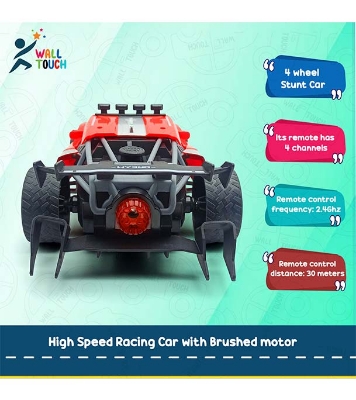 Picture of High Speed Racing Rechargeable Car with Light and Spray, Remote Control  (RC) Vehicle Toy Car for Kids (rc_spraycar_6912_r)