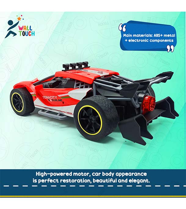 Picture of High Speed Racing Rechargeable Car with Light and Spray, Remote Control  (RC) Vehicle Toy Car for Kids (rc_spraycar_6912_r)