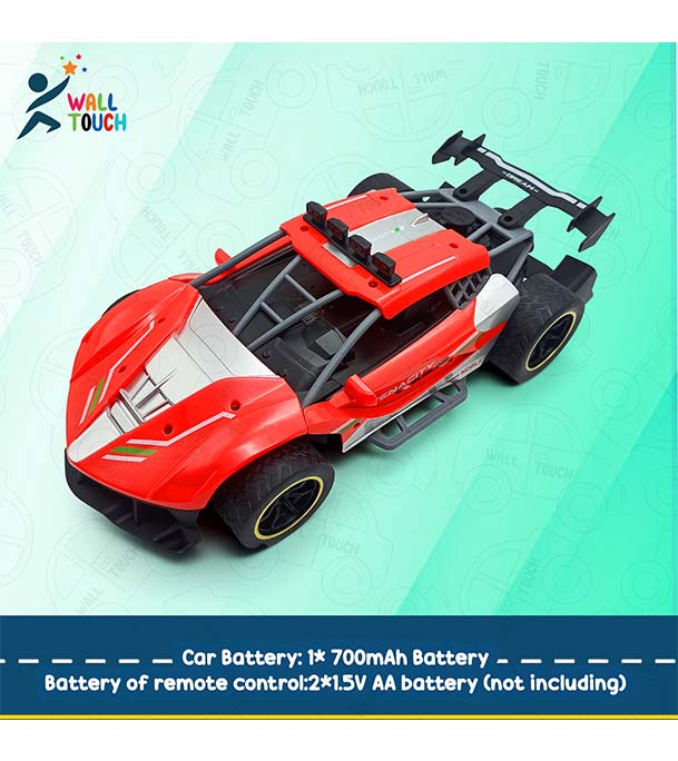 Picture of High Speed Racing Rechargeable Car with Light and Spray, Remote Control  (RC) Vehicle Toy Car for Kids (rc_spraycar_6912_r)
