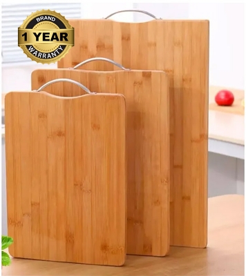 Buy Bamboo Cutting And  Chopping  Board With Stainless Steel Handle at Best Price In Bangladesh